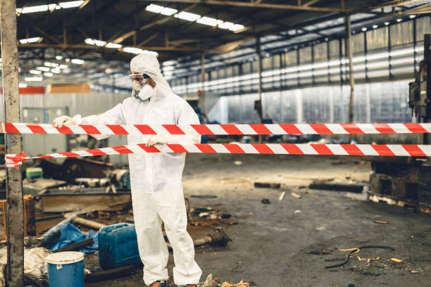 Professional Biohazard technician working in Mckenna, WA